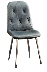 Стул DC-2103 (каркас хром тк.серый/ Velvet HLR-20)